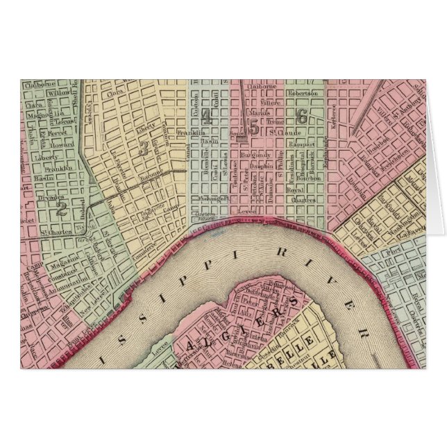 New Orleans Map von Mitchell (Vorderseite (Horizontal))