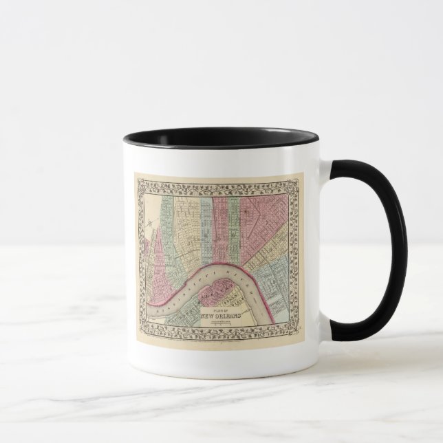 New Orleans Map von Mitchell Tasse (Rechts)