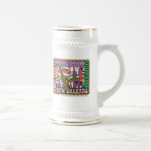 New Orleans Mardi Gras Bierglas