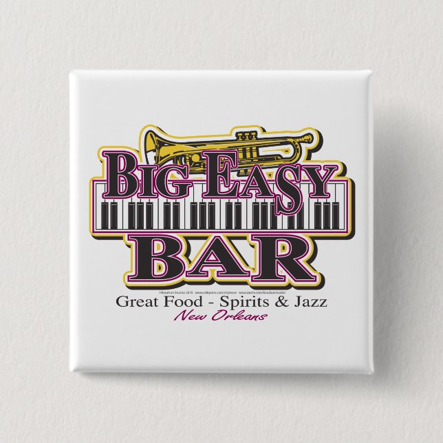 New Orleans Mardi Gras Button (Vorderseite)