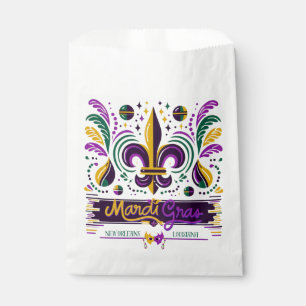New Orleans Mardi Gras lila gelb grün Geschenktütchen