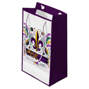 New Orleans Mardi Gras lila gelb grün Kleine Geschenktüte