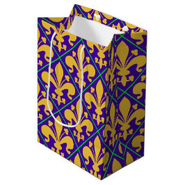 New Orleans Mardi Gras Lilie Mittlere Geschenktüte