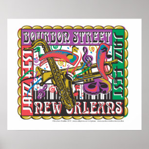 New Orleans Mardi Gras Poster