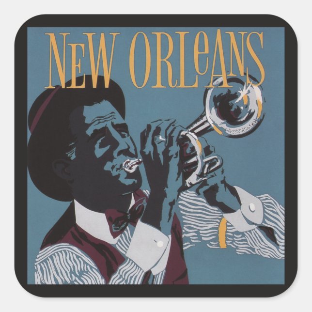 New Orleans Music Aufkleber (Vorderseite)