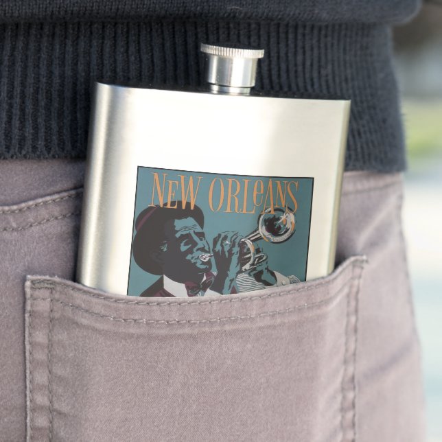 New Orleans Music flask Flachmann (Beispiel)