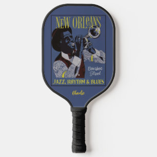 New Orleans Music individuelle Name Pickleball Schläger