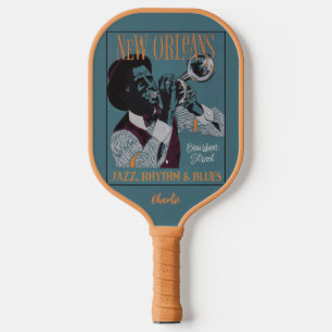 New Orleans Music individuelle Name Pickleball Schläger