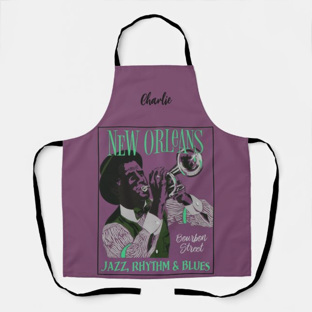 New Orleans Music individuelle Name Schürze (Vorderseite)