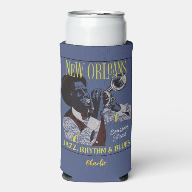 New Orleans Music individuelle Name Selters Dosenkühler (Seltzer Vorderseite)