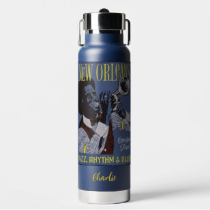 New Orleans Music individuelle Name Trinkflasche