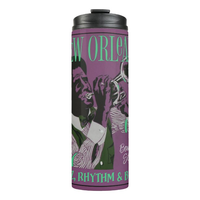 New Orleans Music individuelle Name tumbler Thermosbecher (Vorderseite)