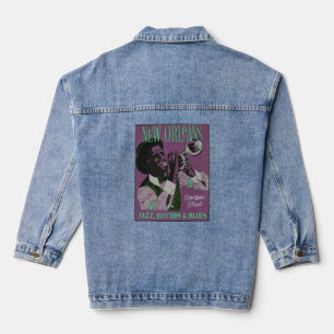 New Orleans Music Jeansjacke