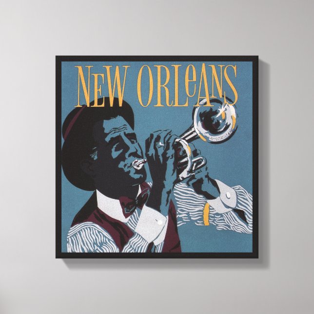 New Orleans Music Leinwand drucken (Vorderseite)
