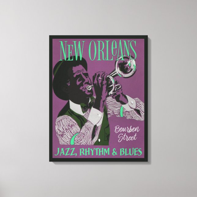 New Orleans Music Leinwand drucken (Vorderseite)