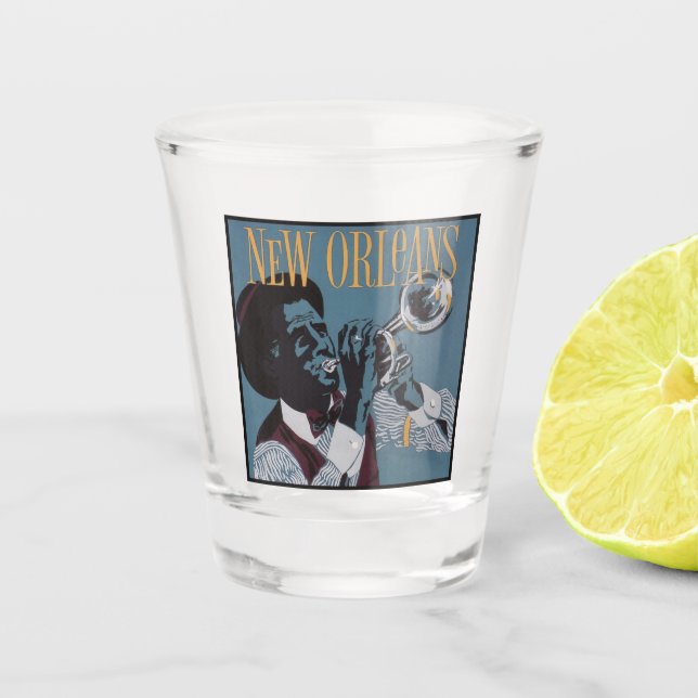 New Orleans Music Schnapsglas (Vorderseite)