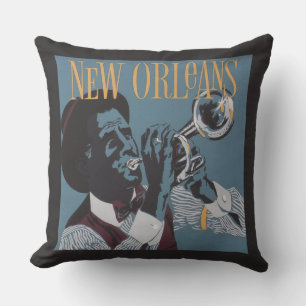New Orleans Music throw Kissen