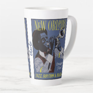 New Orleans Musik benutzerdefinierter Name Milchtasse