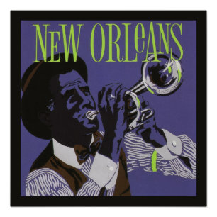 New Orleans Musikposter Poster