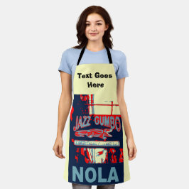 New Orleans Nachbarschaften, Text hinzufügen, Schü Schürze