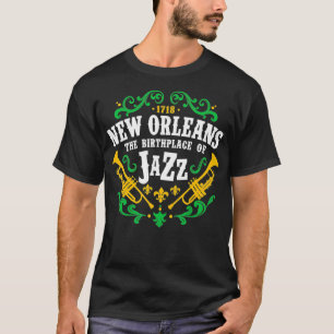 New Orleans NOLA Geburtsort von Jazz T-Shirt