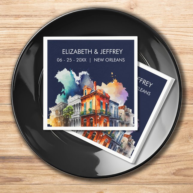 New Orleans Nola Louisiana - Hochzeitsfeier Serviette (Von Creator hochgeladen)