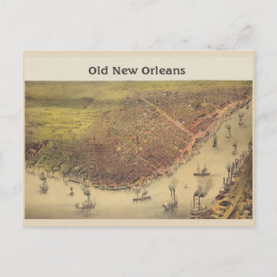 New Orleans Old Time Flussufer Postkarte