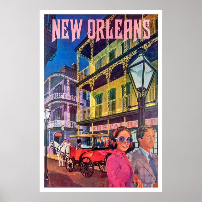 New Orleans, Paar zu Fuß Poster (Vorne)