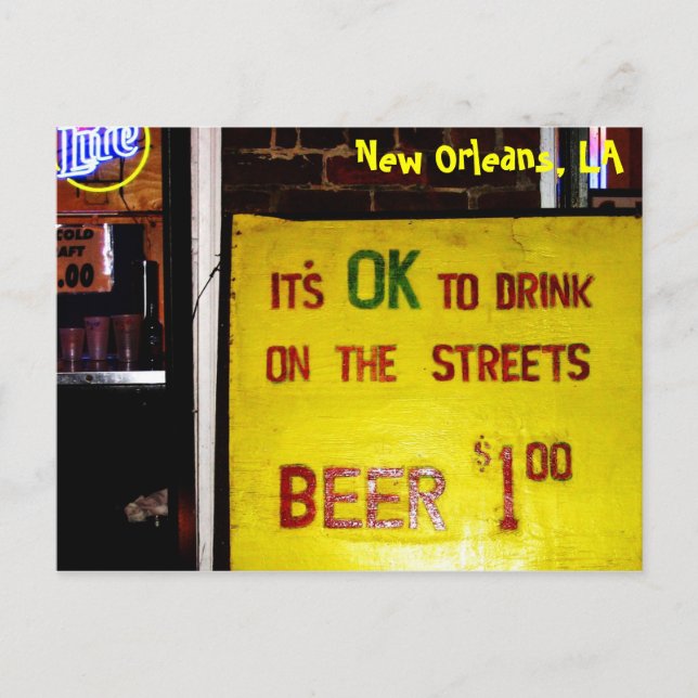 New Orleans Postkarte (Vorderseite)