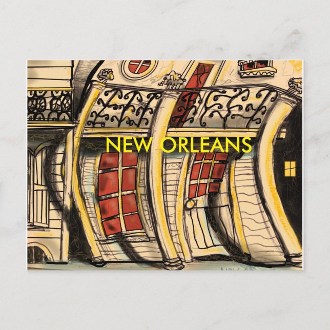 NEW ORLEANS POSTKARTE (Vorderseite)