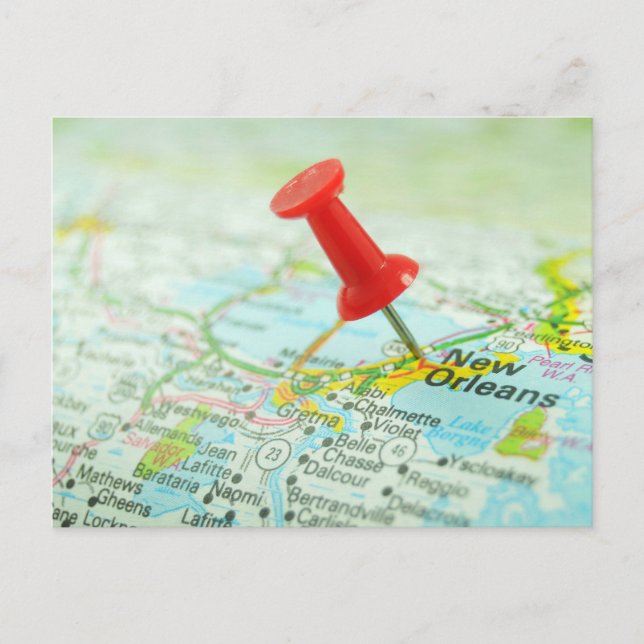 New Orleans Postkarte (Vorderseite)