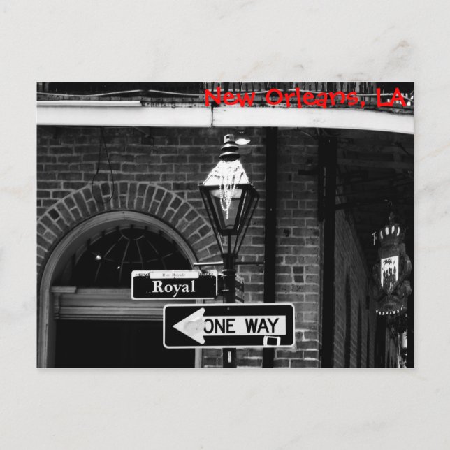 New Orleans Postkarte (Vorderseite)