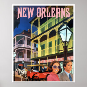 New Orleans Reiseplakat Poster