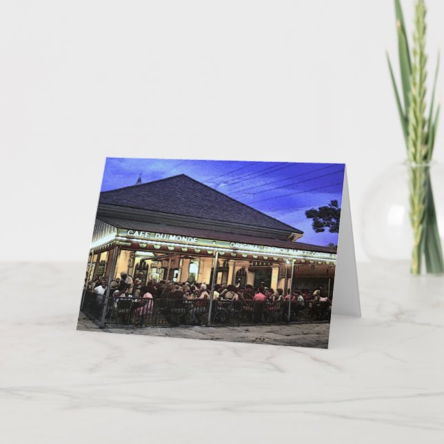 New Orleans Restaurants Café Karte (Vorderseite)