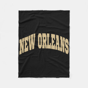 New Orleans - Retro-Design - Clic  Fleecedecke