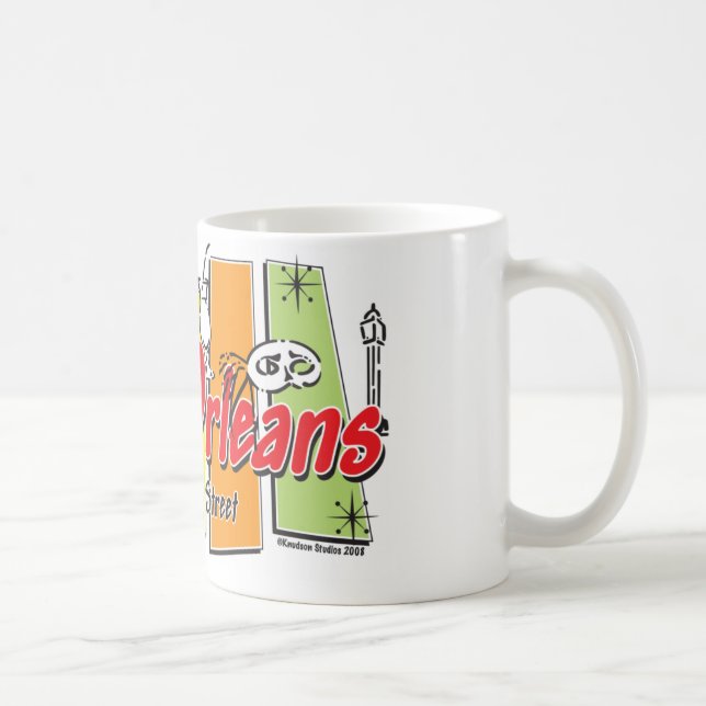 New-Orleans-Retro Kaffeetasse (Rechts)