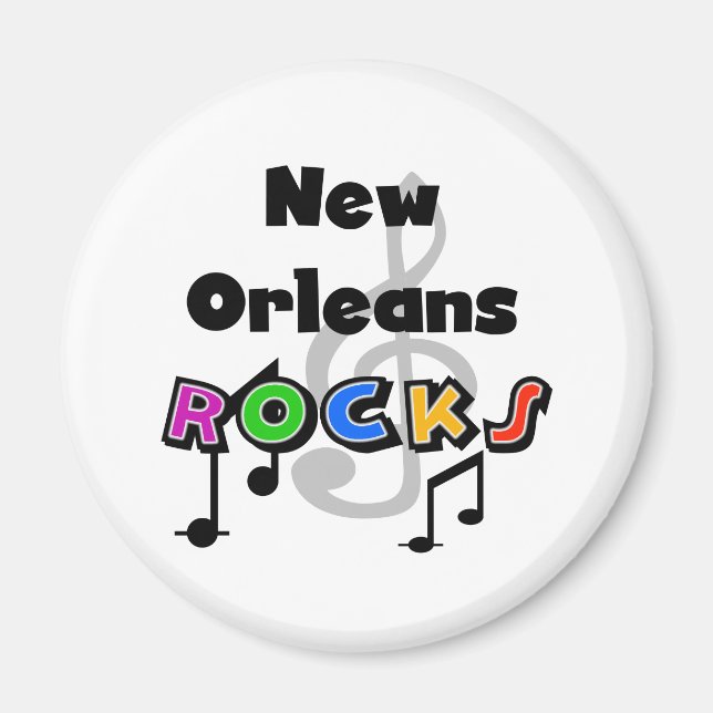 New Orleans Rocks Magnet (Vorne)