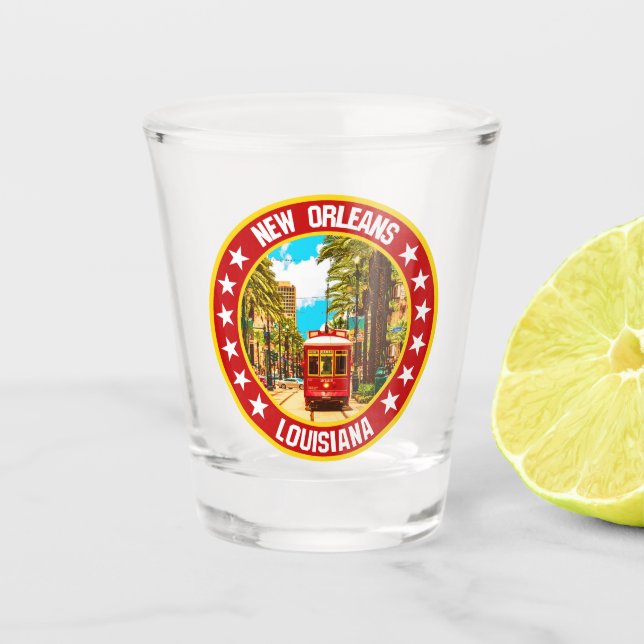 New Orleans Schnapsglas (Vorderseite)