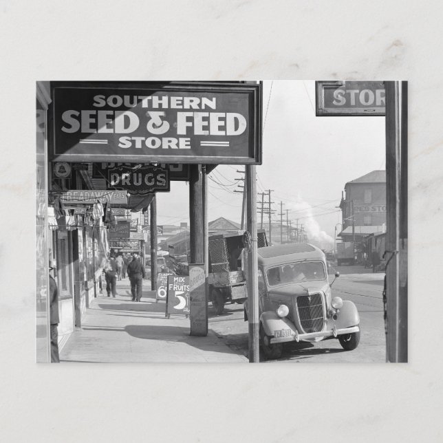 New Orleans Sidewalk, 1935 Postkarte (Vorderseite)