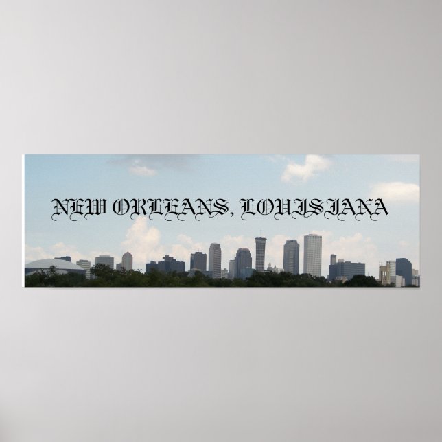 New Orleans Skyline Poster (Vorne)