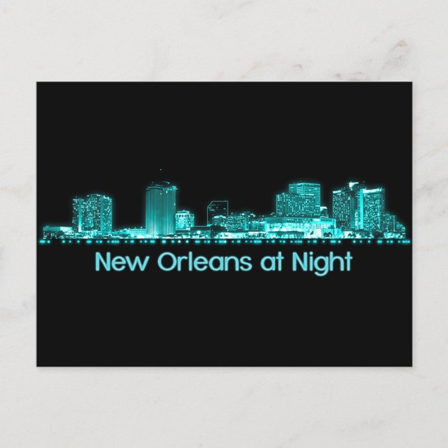 New Orleans Skyline Postkarte (Vorderseite)