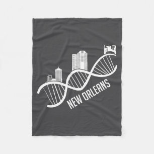 New Orleans Skyline Stadt Louisiana Lustiges Gesch Fleecedecke