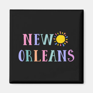 New Orleans Souvenir für Männer Frauen Jungen Mädc Magnet