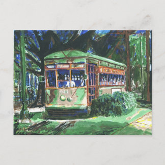 New Orleans St Charles Streetcar Postcard Postkarte