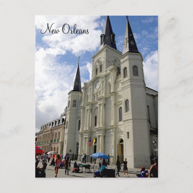 New Orleans St. Louis Cathedral Post Card Postkarte (Vorderseite)