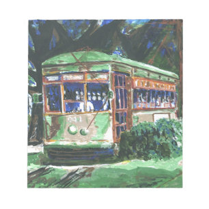 New Orleans Street Car Notizblock