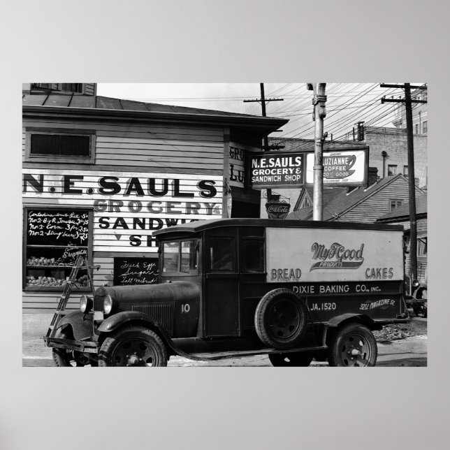 New Orleans Street corner Poster (Vorne)