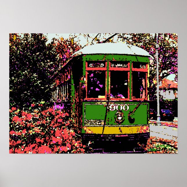 New Orleans Street Fauvist Colors Poster (Vorne)