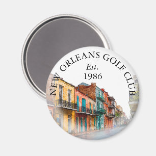 New Orleans Street Personalisierter Golfschläger N Magnet
