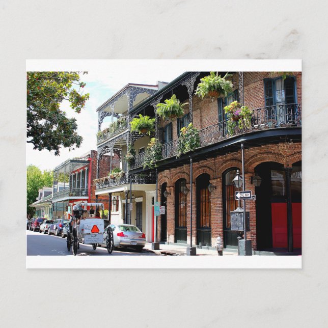 New Orleans Street Scene Postkarte (Vorderseite)